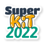 Logo da campanha da SuperAutor que consiste em uma fonte customizada escrita 'Super Kit'